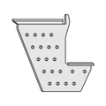 Aluminium Rebate Bracket 150mm