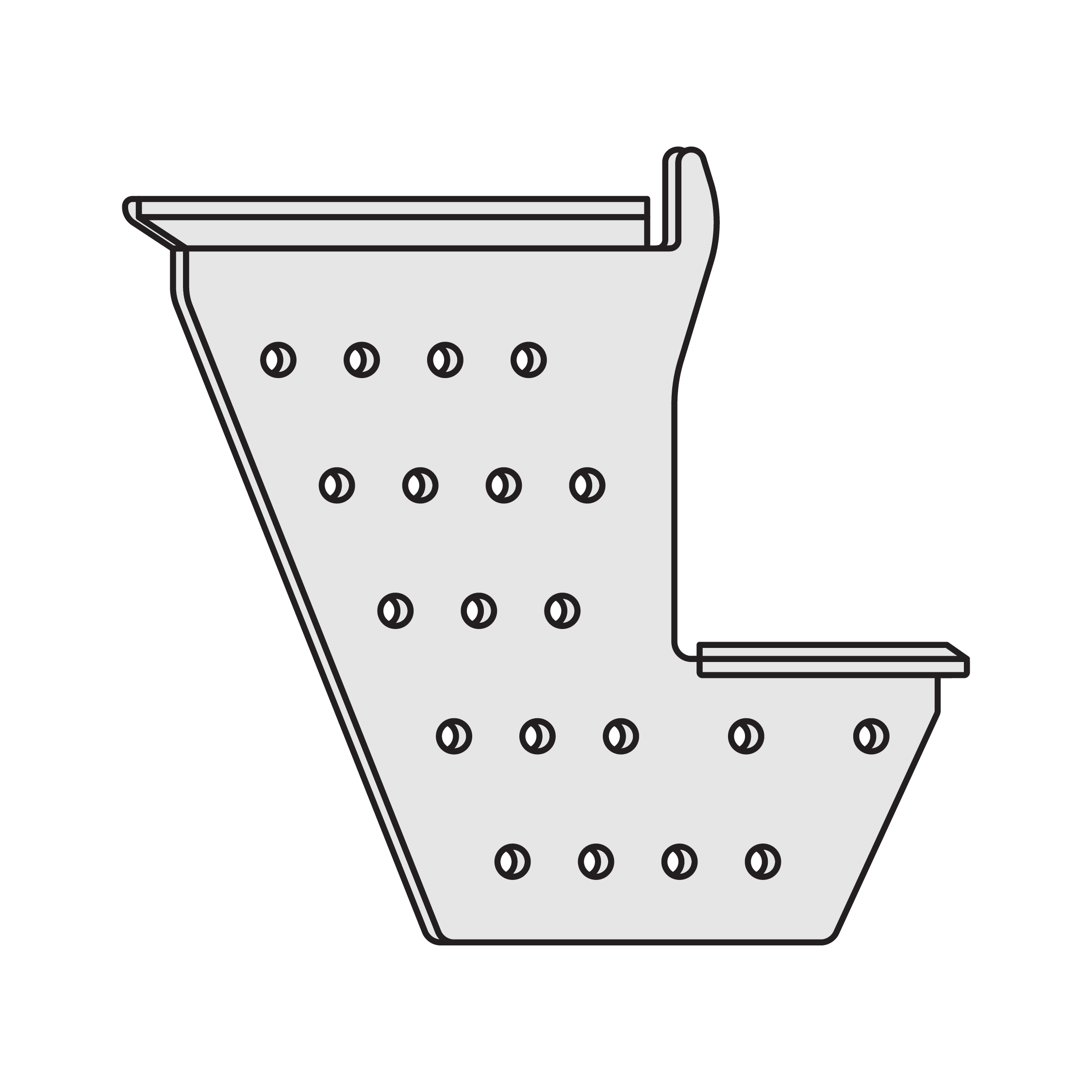 Aluminium Rebate Bracket 150mm
