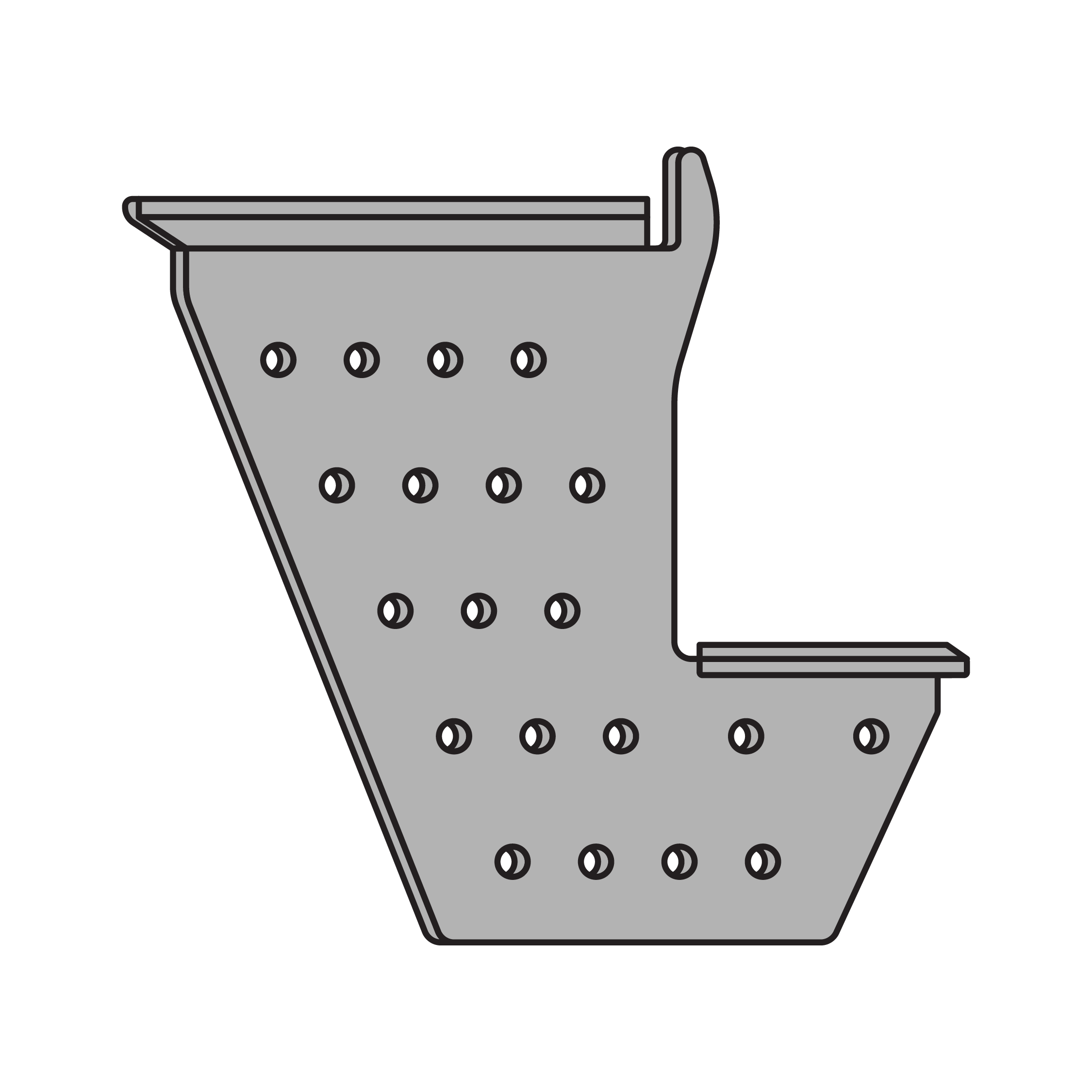 Steel Rebate Bracket 150mm